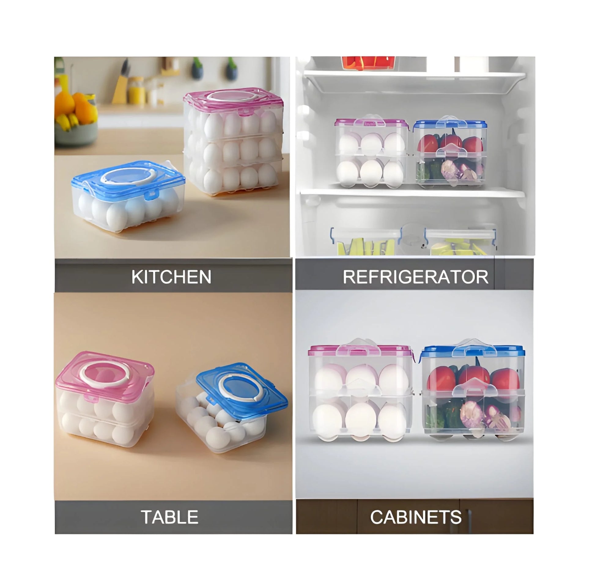 Best 3-layer plastic refrigerator egg storage box - home & garden | 2025 | fast shipping