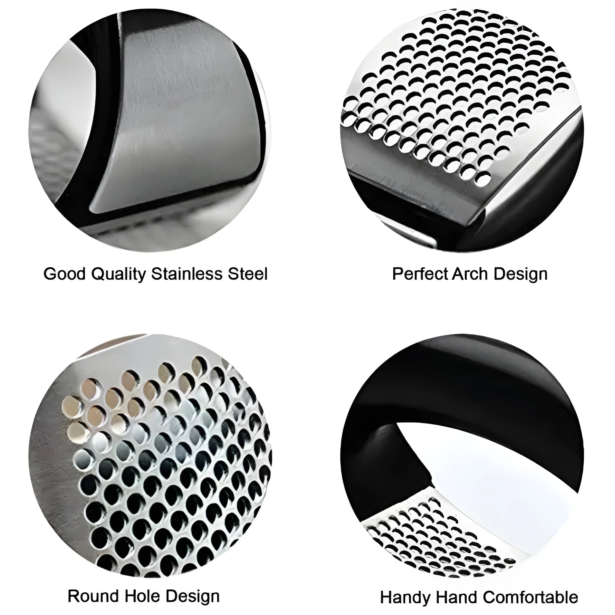 Rocking garlic press crusher