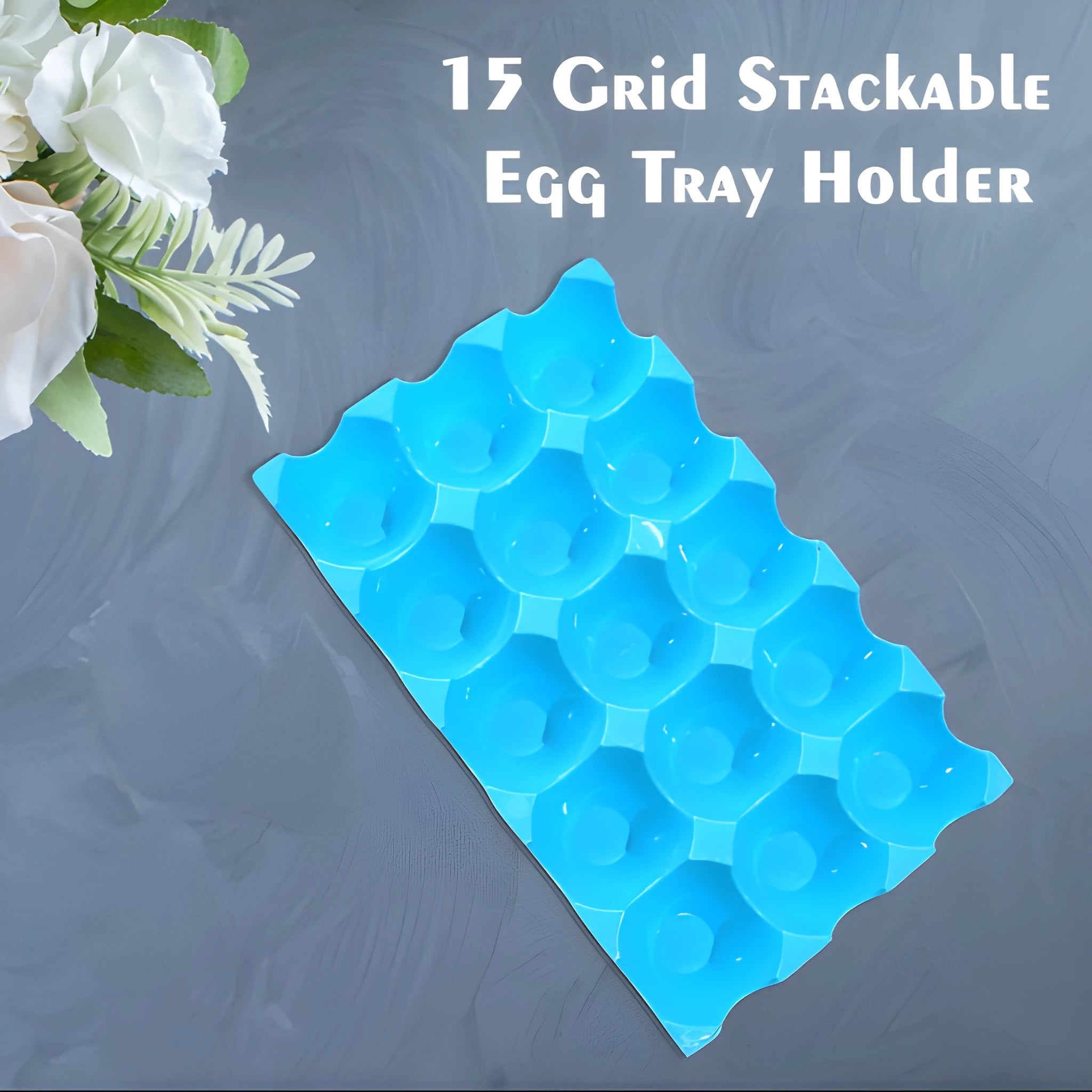 Reusable plastic egg trays